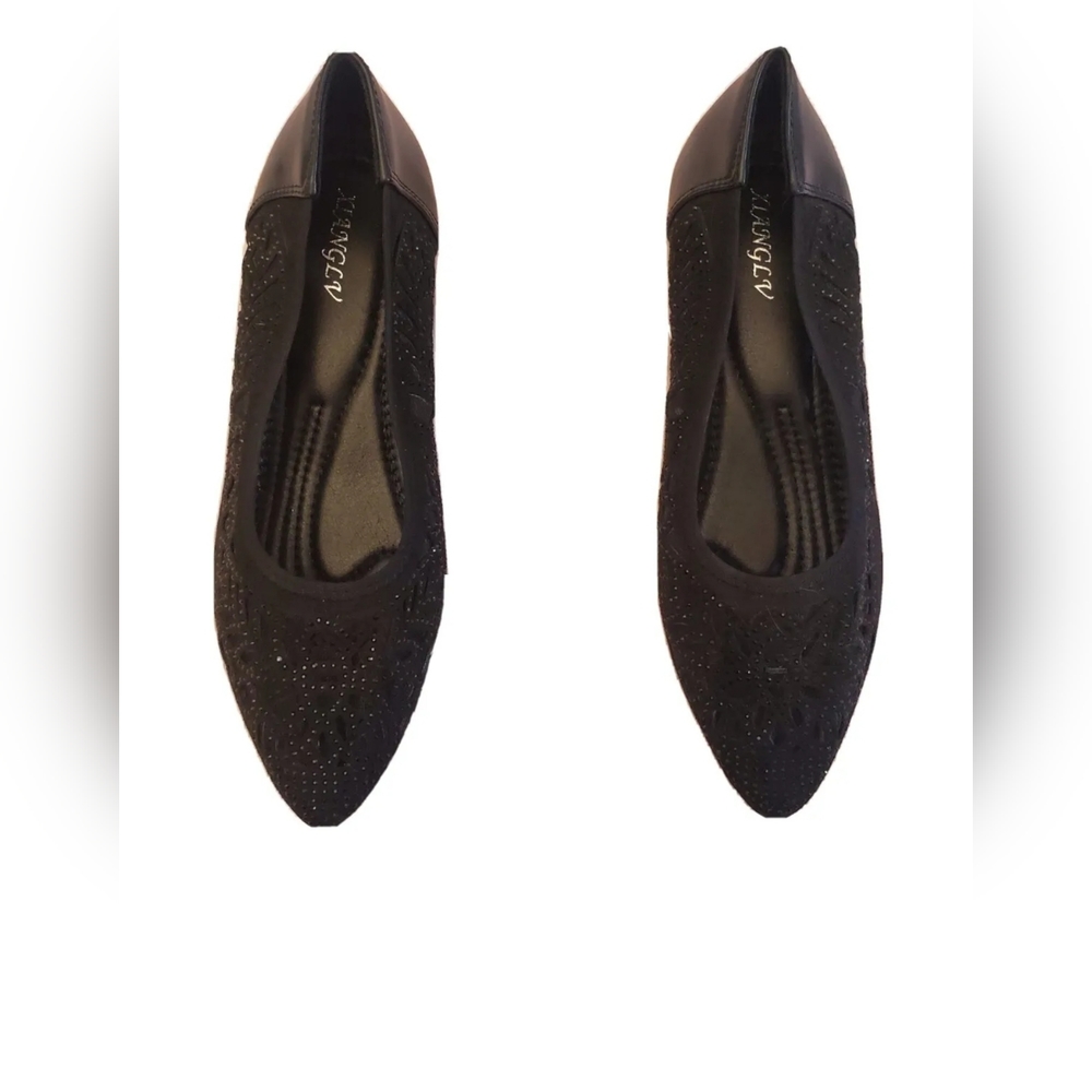 Xianglv Black Rhinestone Heels Womens Size 10